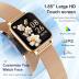 Smart Watch for Women Fitness Tracker: Gold Smart Watches for Women Digital Mens Watches Make/Answer Call Waterproof Running Smartwatch Android Phone iPhone Samsung Compatible Heart Rate Monitor