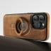 VAUSERDY Magnetic for iPhone 13 Pro Max Leather Case,Invisible Stand [Compatible with Magsafe] Slim Kickstand Phone Cove (Brown, iPhone 13 Pro Max)