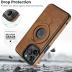 VAUSERDY Magnetic for iPhone 13 Pro Max Leather Case,Invisible Stand [Compatible with Magsafe] Slim Kickstand Phone Cove (Brown, iPhone 13 Pro Max)