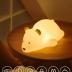 Minetom Kawaii Polar Bear Night Light for Kids, Cute Silicone Night Light with 2 Levels Brightness, 7 Colors Rechargeable Lamp for Bedroom, Girls and Boys, Toddler, Nursery, Baby Gifts, Tap Control