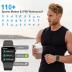 Smart Watch for Men Women, 1.85" Smartwatch (Answer/Make Call), IP68 Waterproof Fitness Tracker, 100+ Sport Modes, Heart Rate and Sleep Monitor, Pedometer, Smartwatches for Android iOS, Deep Black​