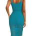 MIHOLL Womens Crochet Swim Cover Up 2024 Summer Bathing Suit Hollow out Sleeveless Swimwear Coverups Beach Dress Sundresses