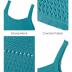 MIHOLL Womens Crochet Swim Cover Up 2024 Summer Bathing Suit Hollow out Sleeveless Swimwear Coverups Beach Dress Sundresses