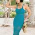 MIHOLL Womens Crochet Swim Cover Up 2024 Summer Bathing Suit Hollow out Sleeveless Swimwear Coverups Beach Dress Sundresses