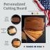 Personalized Cutting Board - Perfect Bridal Shower, Wedding, Housewarming Gift for New Home - Custom Walnut Wood Board for Kitchen - USA Made - Best Anniversary, Birthday, Christmas Present for Friend