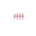 Summer Press on Nails Almond Fake Nails Colorful Glue on Nails with Design Glossy Acrylic Nails Full Cover Glossy Stick on Nails Artificial Nails for Women Girls (Pink French tip)