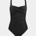 CUPSHE Women Swimsuit One Piece Tummy Control Wrapped Bathing Suit with Full Coverage