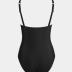 CUPSHE Women Swimsuit One Piece Tummy Control Wrapped Bathing Suit with Full Coverage