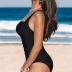 CUPSHE Women Swimsuit One Piece Tummy Control Wrapped Bathing Suit with Full Coverage