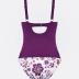 CUPSHE Women's Tankini Sets Two Piece Swimsuits Mid Rise V Neck Adjustable Straps Back Hook Cutout Cheeky
