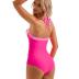 SUUKSESS Women Sexy Tummy Control One Piece Swimsuit Halter Retro Bathing Suit