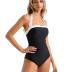 SUUKSESS Women Sexy Tummy Control One Piece Swimsuit Halter Retro Bathing Suit