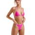SUUKSESS Women Sexy Thong String 2 Piece Bikini Set Cheeky Halter Swimsuit