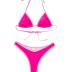 SUUKSESS Women Sexy Thong String 2 Piece Bikini Set Cheeky Halter Swimsuit