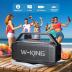 W-KING Bluetooth Speaker, 80W PEAK IPX6 Waterproof Loud Portable Bluetooth Speaker Wireless with 2 Full-Range Drivers/Rich Bass,2 Pairing/30H/U-Disk/TF Card/AUX/EQ, Party Boombox Outdoor Large Speaker