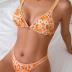 TASHEHE Women's Bikini Set High Leg Cut Double Straps Cute Triangle Swimsuit High Waist Two Piece Bathing Suit
