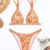 TASHEHE Women's Bikini Set High Leg Cut Double Straps Cute Triangle Swimsuit High Waist Two Piece Bathing Suit