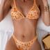 TASHEHE Women's Bikini Set High Leg Cut Double Straps Cute Triangle Swimsuit High Waist Two Piece Bathing Suit