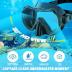 Full Face Snorkel Mask, Snorkeling Gear for Adults Men and Women, 180 Degrees Panoramic View Snorkel Set Anti-Fog Anti-Leak, Dry Top System and Travel Bag for Swimming, Snorkeling, ML/XL