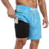 Mens Swim Trunks with Compression Liner 7" Inseam Quick Dry Board Shorts Swim Shorts Bathing Suits