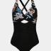 CUPSHE Women Swimsuit One Piece Bathing Suit Tummy Control V Neck Crisscross Wide Straps Self Tie Lace Up