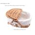 Cute 13" Wicker Picnic Basket with Removable Liner Empty Picnic Baskets with Lid, Picnic Hamper with Foldable Handles Picnic for 2, Natural Color,Small
