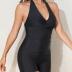 Tempt Me Women One Piece Swimsuits with Shorts Tummy Control Retro Bathing Suit Halter Boyleg Swimwear
