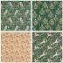 RUSPEPA Christmas Kraft Wrapping Paper - Owl, Reindeer, Christmas Ball and Text Design - 4 Rolls - 30 inches x 10 feet per Roll