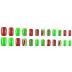 SINSEN Summer Press on Nails Square Shape Fake Nails Medium Length False Nails Press ons with Watermelon Designs Cute Acrylic Glue on Nails Reusable Stick on Nails for Women DIY Manicure, 24PCS