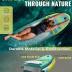 2-Pack HEYBOARD Inflatable Stand Up Paddle Board 10'6"x32"x6" Grey & Mint Green Patterned
