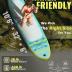 2-Pack HEYBOARD Inflatable Stand Up Paddle Board 10'6"x32"x6" Grey & Mint Green Patterned