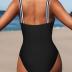Hilor Women's Underwire One Piece Swimsuits Criss Cross Push Up Bathing Suit Retro Ruched Tummy Control Swimwear