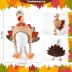 Ogrmar 2 Pcs Plush Turkey Hat, Funny Turkey Headwear for Thanksgiving Night Event, Dress-up Party, Thanksgiving Decor