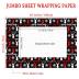 ZINTBIAL Christmas Wrapping Paper for Kids Adults - Xmas Wrapping Paper with Red/Black Plaid, Reindeer, Gnome, “Ho Ho” Words - 28 x 40 Inches, 6 Jumbo Sheets, Easy to Store
