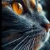 WishMerge Golden Eye Cat Bullet Journal Cover Design