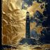 WishMerge Golden Beacon Bullet Journal Cover Design