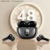 Wireless Earbuds, Bluetooth Ear Buds with Big Bass Stereo Sound, 48 Hours Playtime, Lightweight in-Ear Fit Earphones, IPX7, Hands-Free Calls with AI for iPhone, Android, Pad, Sports, Workout Black