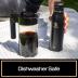 Takeya Glass Cold Brew Coffee Maker for Iced Coffee, Airtight Pitcher, Premium Quality, 1 Quart, Black Lid and Handle