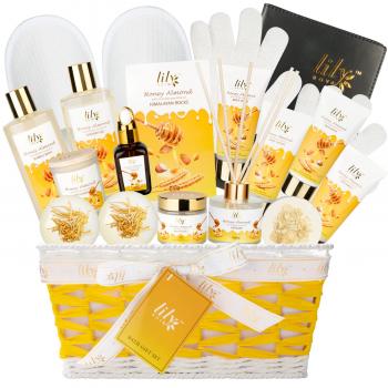 Fathers Day Spa Gift Baskets Set Spa Bath Gift Set Bath and Body Gift Basket Set For Women and Men 18Pcs Gifts Basket Set Spa Kit Works Christmas Birthday Gifts for Women Father's Day