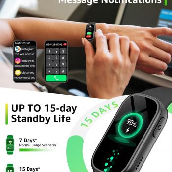 Smart Watch for Men Women Kids Answer/Make Calls,Fitness Tracker Watch with 1.47 Screen,24/7 Heart Rate Sleep Monitor,130+Sport Modes Smartwatches,IP68 Waterproof Activity Tracker for Android iOS