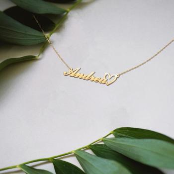 Custom Name Necklace 18K Gold Plated Personalized Nameplate Jewelry Customized Gift for Women