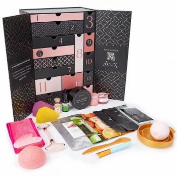 Beauty Care Box 22 pcs – Bath and Body Set includes Jelly Mask, Soap, Jade roller, Gua Sha, Bath Bomb, foldable bowl, spatula and more – Spa Set Gift on birthday and wedding for girls and women