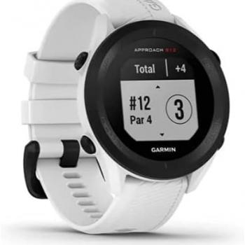 Garmin Approach S12, Easy-to-Use GPS Golf Watch, 42k+ Preloaded Courses, White, 010-02472-02