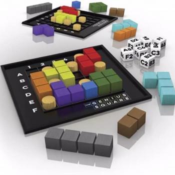 The Genius Square – Game of the Year Award Winner! 60000+ Solutions STEM Puzzle Game! Roll the Dice & Race Your Opponent to Fill The Grid by Using Different Shapes! Promotes Problem Solving Training