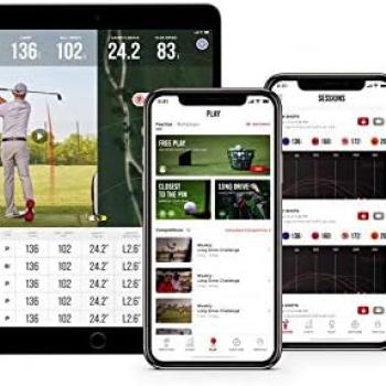 Rapsodo Mobile Launch Monitor for Golf Indoor and Outdoor Use with GPS Satellite View and Professional Level Accuracy, iPhone & iPad Only