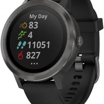 Garmin vívoactive 3 GPS Smartwatch - Black & Gunmetal (Renewed)