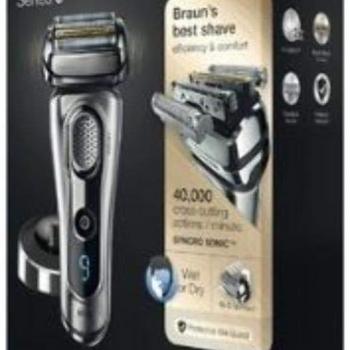 Braun Series 9-9095cc Wet and Dry Foil Shaver for Men with Cleaning Center, Electric Men's Razor, Razors, Shavers, Cordless Shaving System