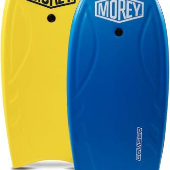 Morey Cruiser 42.5" Bodyboard | High Performance Bodyboards for All Skill Levels | Full Size 42.5 | Phuzion Core | Coil Leash | Hdpe Slick | Deck Contours | Crescent Tail