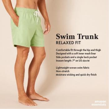 Amazon Essentials Men's 7" Quick-Dry Swim Trunk