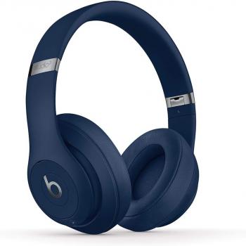 Beats Studio3 Wireless Noise Cancelling On-Ear Headphones - Apple W1 Headphone Chip, Class 1 Bluetooth, Active Noise Cancelling, 22 Hours Of Listening Time - Blue (Previous Model)